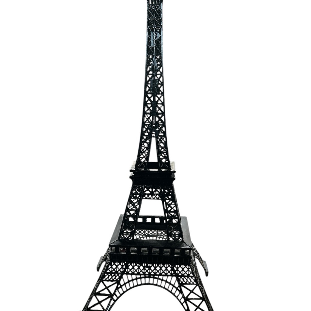 Black Eiffel Tower Long Chain Necklace